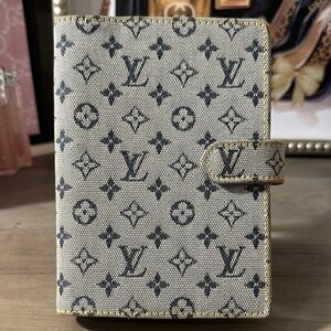 Louis Vuitton Monogram Mini Lin Small Ring Agenda Cover (PM)